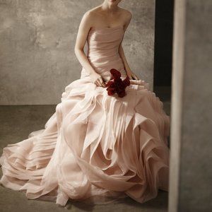Blush Wedding Dress-White by Vera Wang